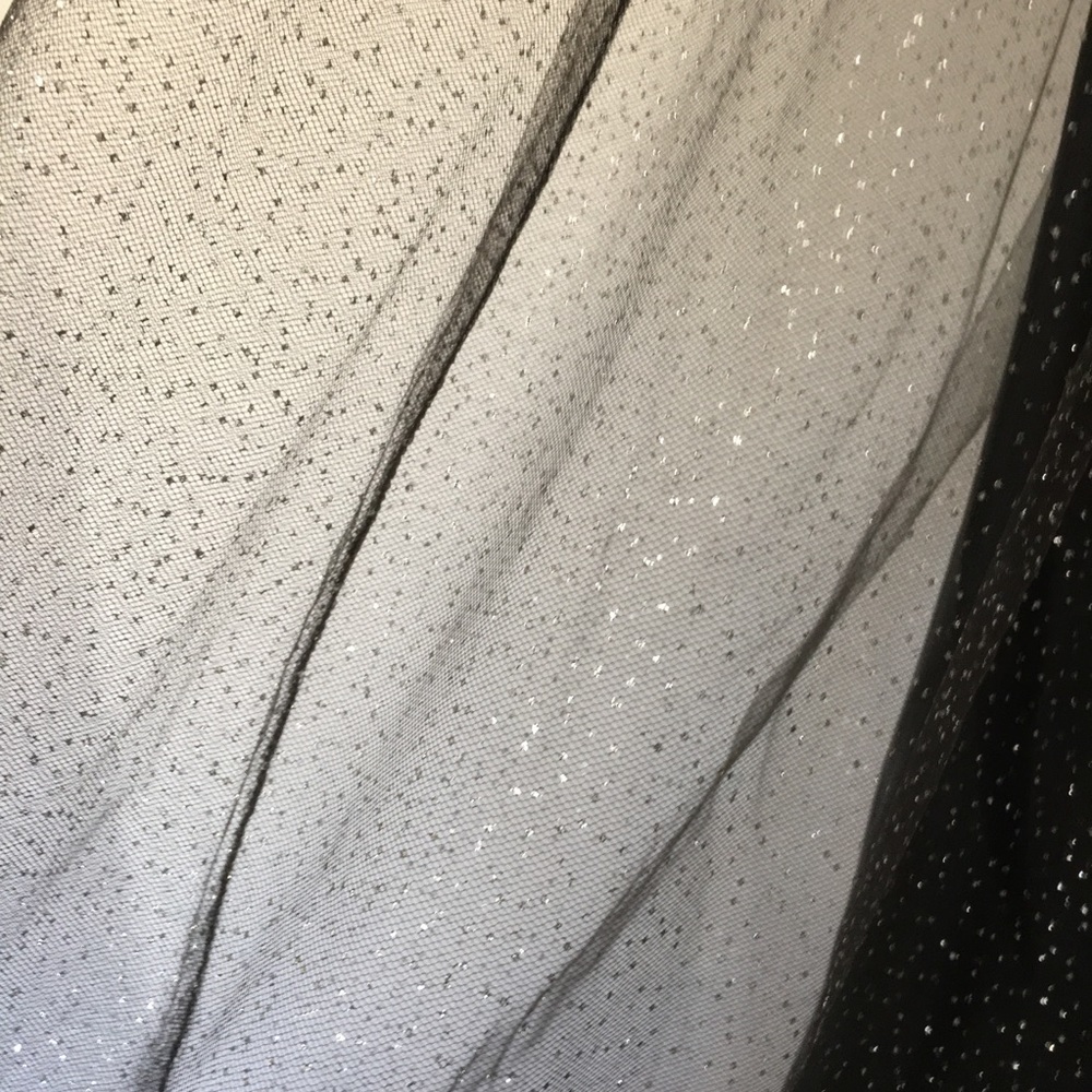 Metallic Sparkle Tulle Tute Mesh Formal Maxi Skirt - Picture 6 of 8